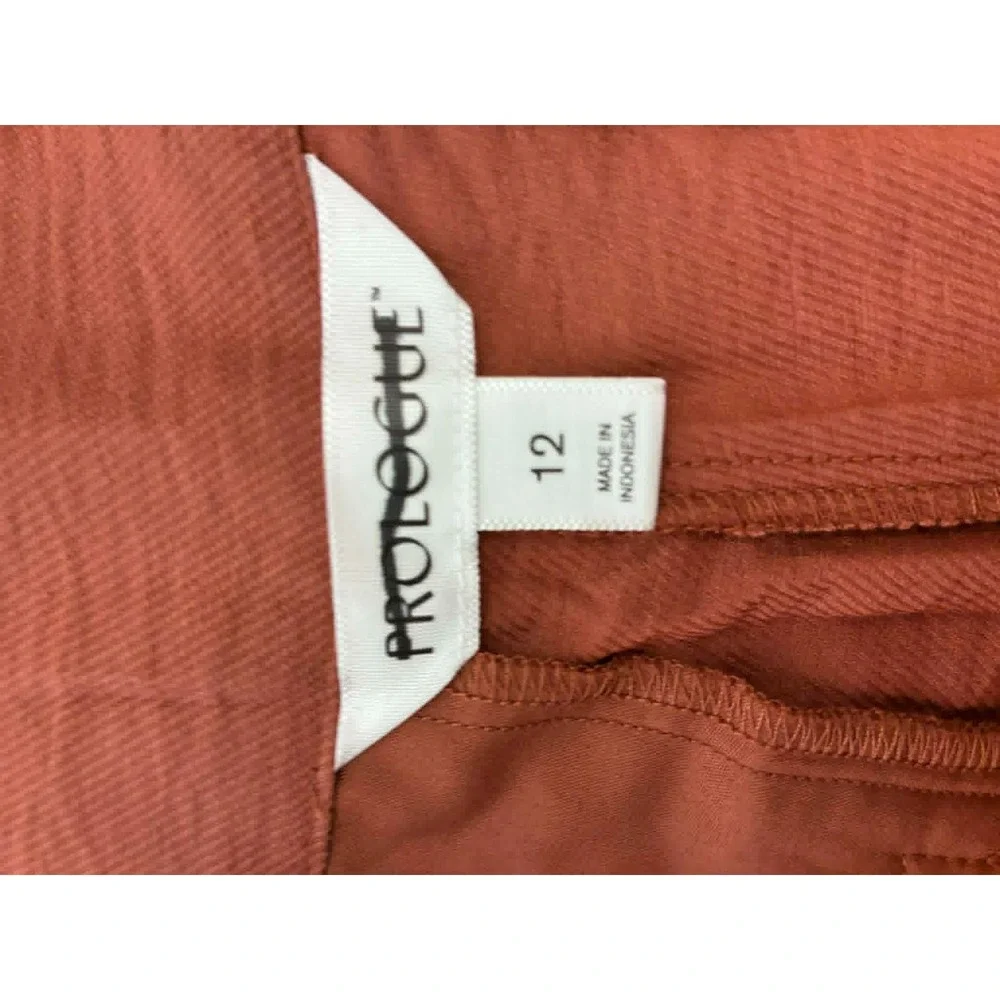 Prologue Womens Rust Brown Dress Shorts Size 12 Taylored Rayon NWT